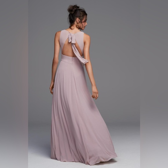 NEW - WATTERS - CAMEO V-NECK DRESS - MINK - SIZE 10 - Picture 2 of 8